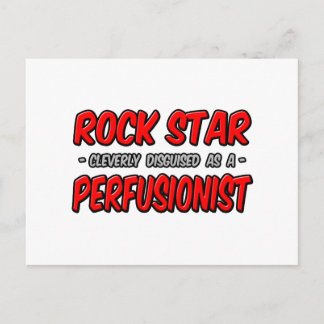 Cartão Postal Rock Star. Perfusionista