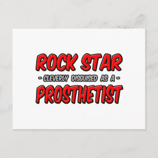 Cartão Postal Rock Star. Prosthetista