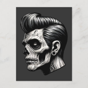 Cartão Postal Rockabilly Zombie Vibes