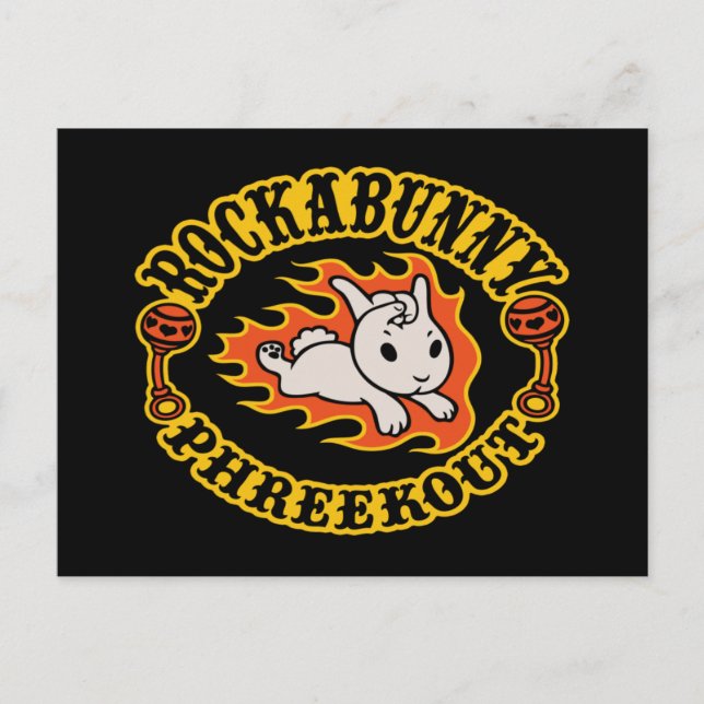 Cartão Postal Rockabunny Phreekout! (Frente)