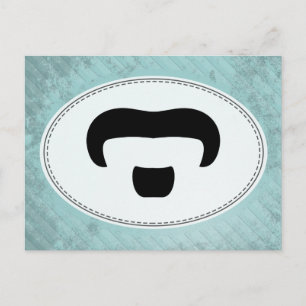 Cartão Postal Rocker Mustache