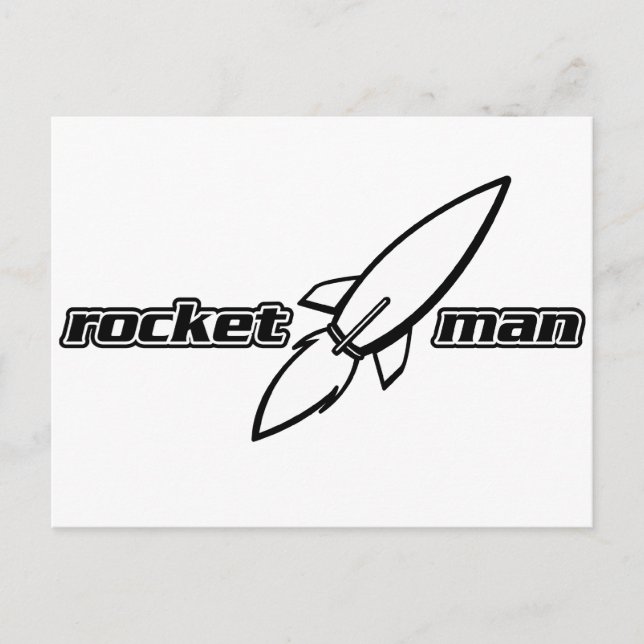 Cartão Postal Rocket Man (Frente)