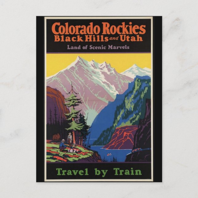 Cartão Postal Rockies do Colorado (Frente)