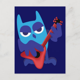 Cartão Postal Rockin' Blue Owl