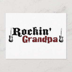 Cartão Postal Rockin Grandpa
