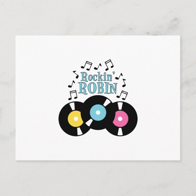 Cartão Postal Rockin' Robin (Frente)