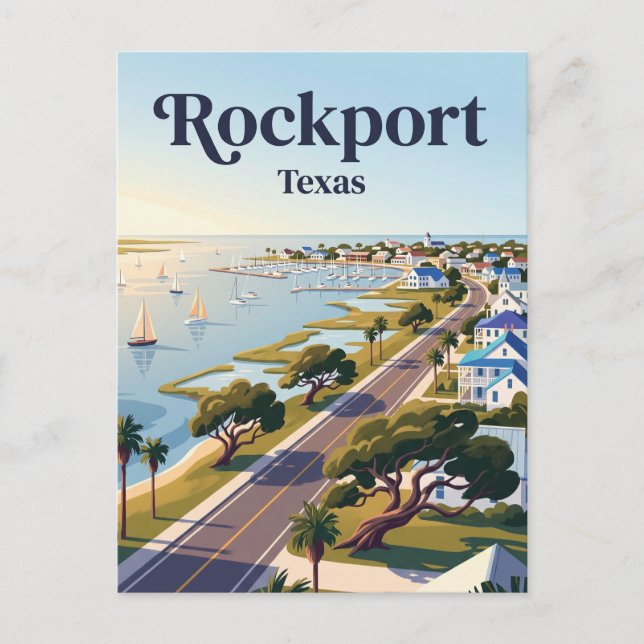 Cartão Postal Rockport EUA (Frente)