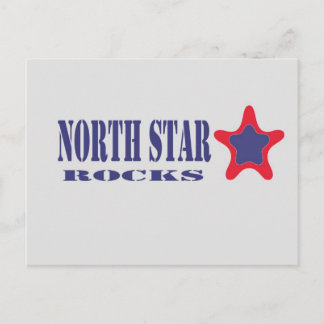 Cartão Postal Rocks North Star (Cinza, Azul, Vermelho)