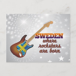 Cartão Postal Rockstars são nasceres na Suecia