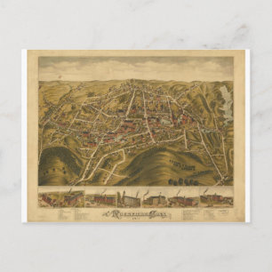 Cartão Postal Rockville Connecticut em 1877