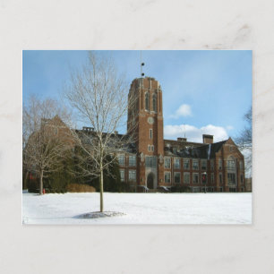 Cartão Postal Rockwell no Inverno na Grove City College