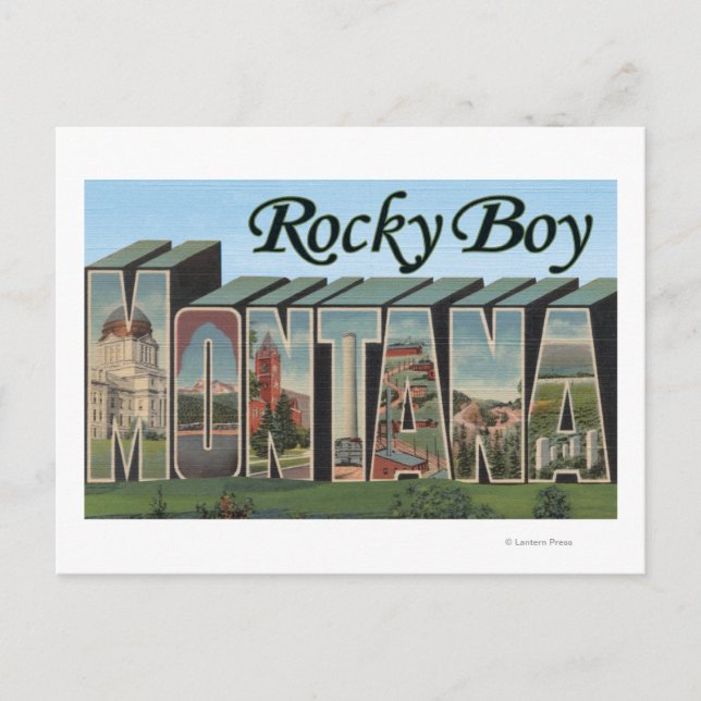 Cartão Postal Rocky Boy, Montana (Frente)