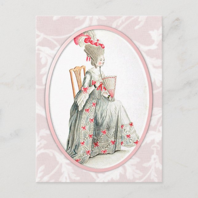 Cartão Postal Rococco Lady (Frente)