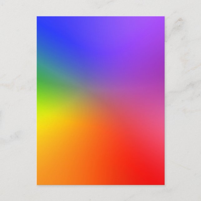 Cartão Postal Roda de Cores: Cores Abstratas (Frente)