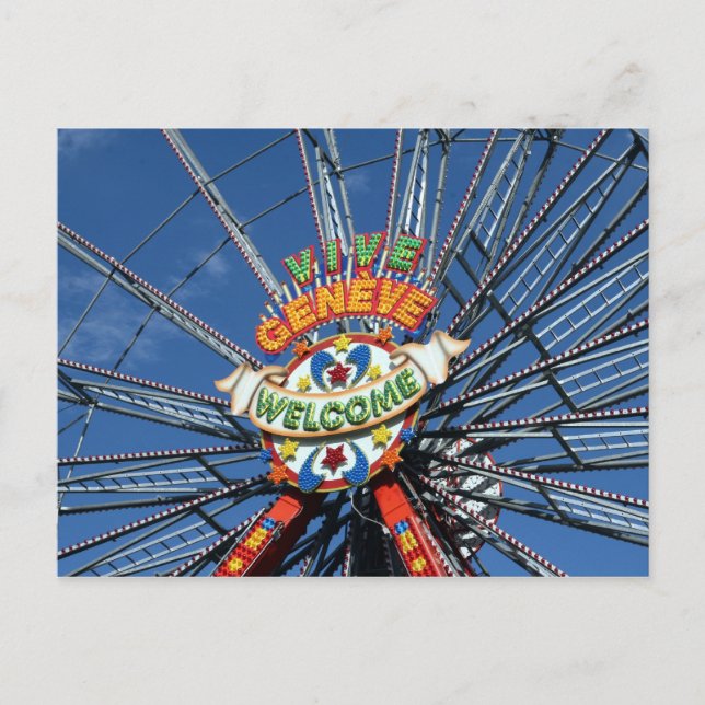 Cartão Postal roda de gênio vivo (Frente)