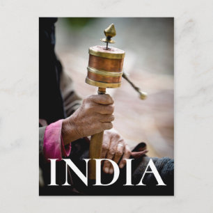 Cartão Postal Roda de Oração, Ladakh, Caxemira