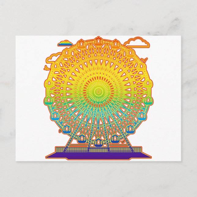 Cartão Postal Roda-gigante (Frente)