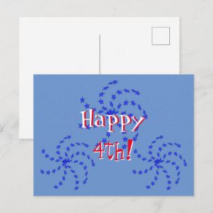 Cartão postal - Rodas de Fogos de Artifício