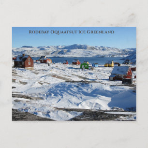 Cartão Postal Rodebay Oqaatsut Groelândia