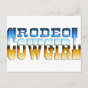CARTÃO POSTAL RODEO COWGIRL