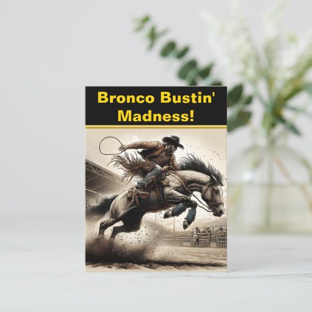 Cartão Postal Rodeo Riders Leap (Em pé/Frente)