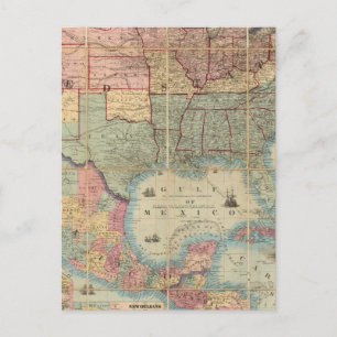 Cartão Postal Rodovia-férrea e Mapa Militar de Colton