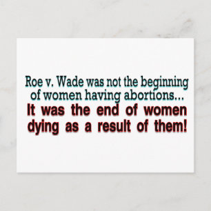 Cartão Postal roe v. wade