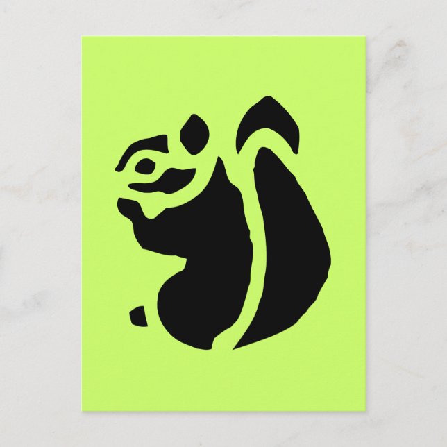 Cartão Postal Roedor de Esquilo (Frente)