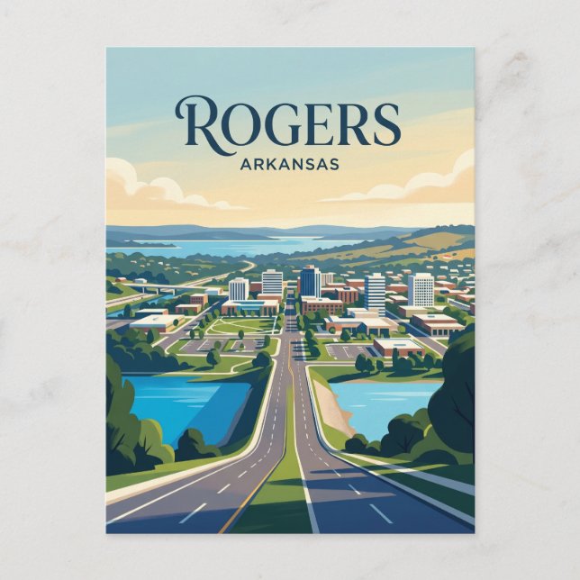 Cartão Postal Rogers EUA (Frente)