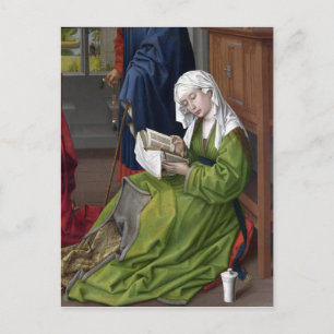 Cartão Postal Rogier van der Weyden A Leitura De Magdalen