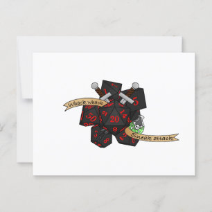 Cartão Postal Rogue Dice Design