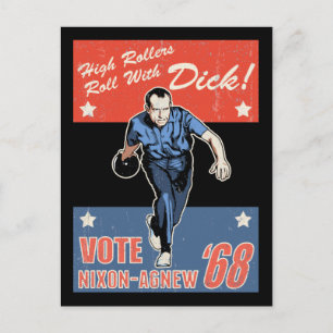 Cartão Postal Rola Com Nixon