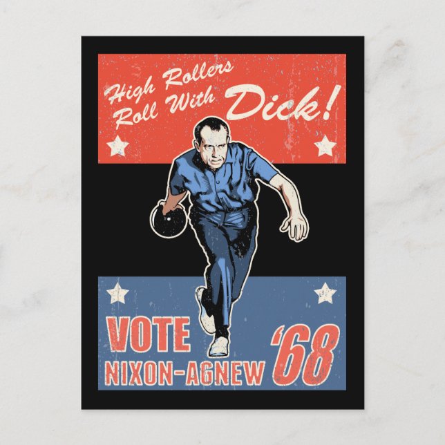 Cartão Postal Rola Com Nixon (Frente)