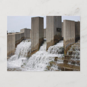 Cartão Postal Rolagem de Pedra Cai na Placa de Posto 2