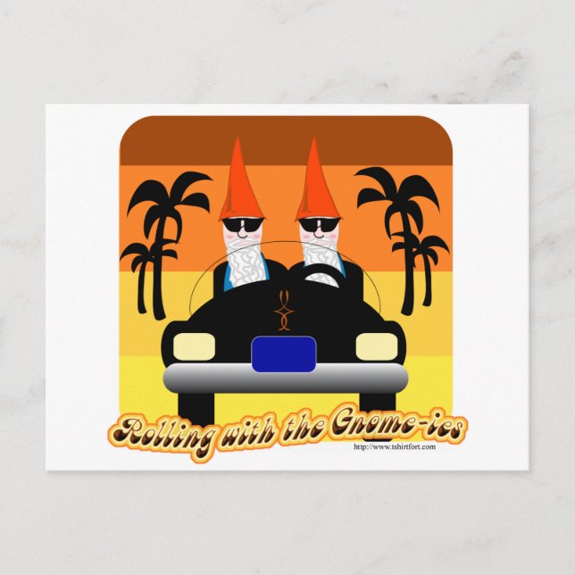 Cartão Postal Rolando com os Gnom-ies (Frente)