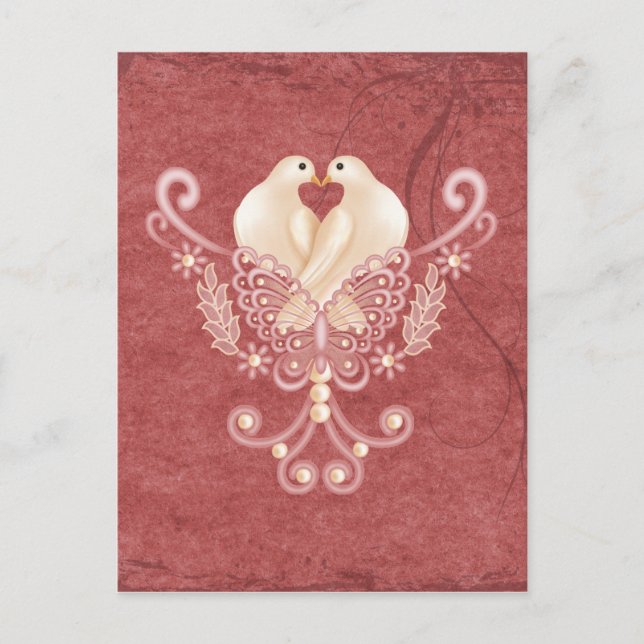 Cartão Postal Rolas - Pombas do Amor (Frente)