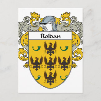 Cartão Postal Roldan Casaco de Braços/Crest Familiar (Mantled)
