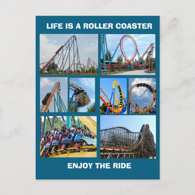 CARTÃO POSTAL ROLLER COASTERS  (Frente)