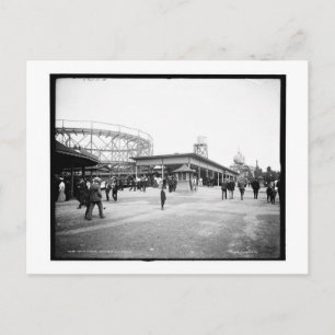 Cartão Postal Roller Porta copos, Euclid Beach, Cleveland, OH Vi