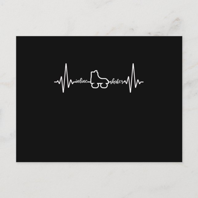 Cartão Postal Rollerblading Rollerblading De Pulso De Pulsação E (Frente)
