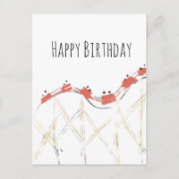 Rollercoaster Hand Drawn Aniversário