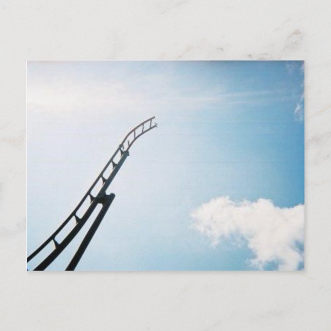 Cartão Postal Rollercoaster quebrado (Frente)