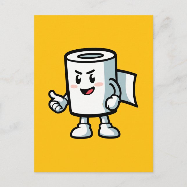 Cartão Postal Rolo de Papel Higiênico (Frente)