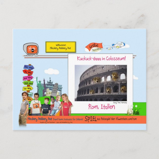 Cartão Postal Rom, Italien (Frente)