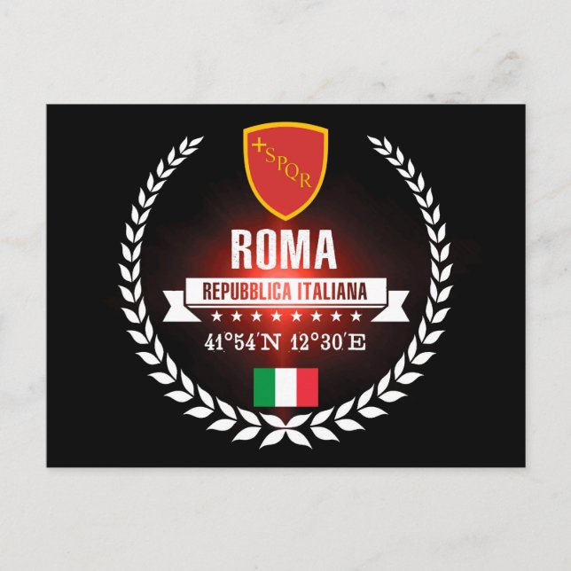 Cartão Postal Roma (Frente)