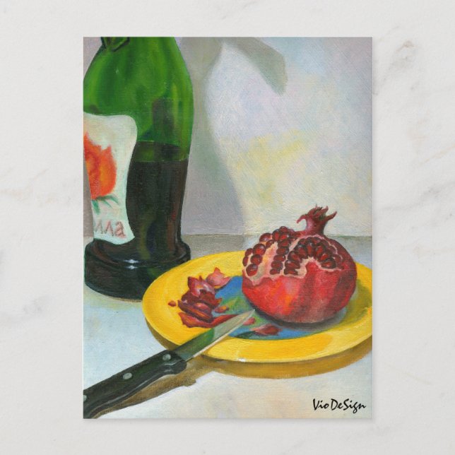 Cartão Postal romã (Frente)