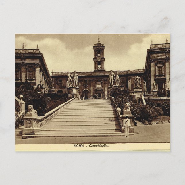 Cartão Postal Roma,Campodoglio (Frente)