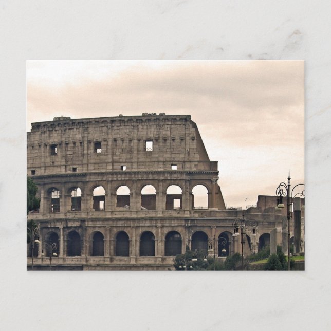 Cartão Postal roma, colosseo (Frente)