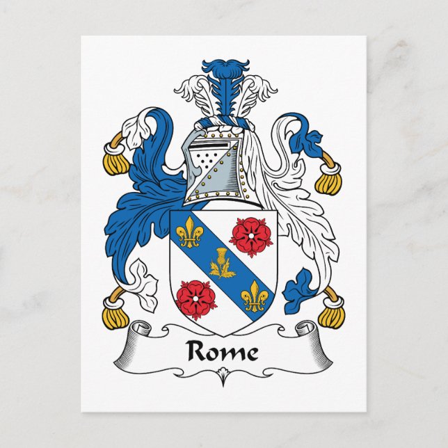 Cartão Postal Roma Family Crest (Frente)