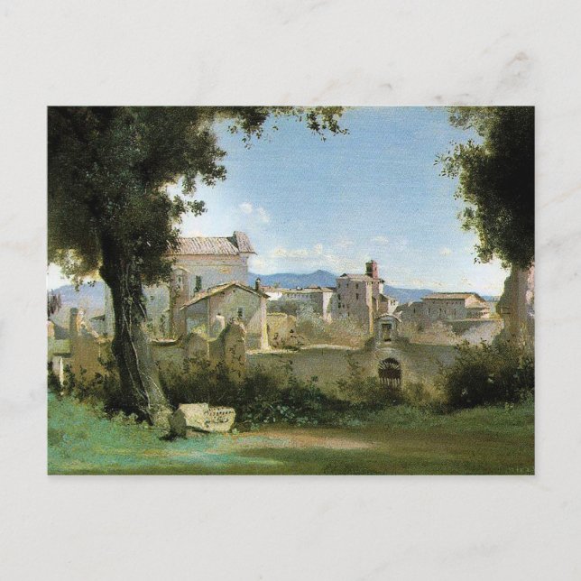 Cartão Postal Roma Farnesa de Jean-Baptiste Camille Corot (Frente)